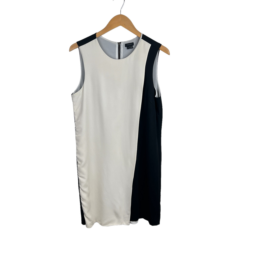 Theory Colorblock Shift Dress - Picture 2 of 9